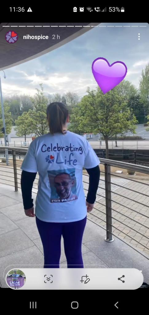 berns28's tweet photo. @NIHospice walk completed in memory of my big bro Paddy. Thanks for the donations for this amazing charity #ourpaddy #bigbro https://t.co/MjCmnqgDi6