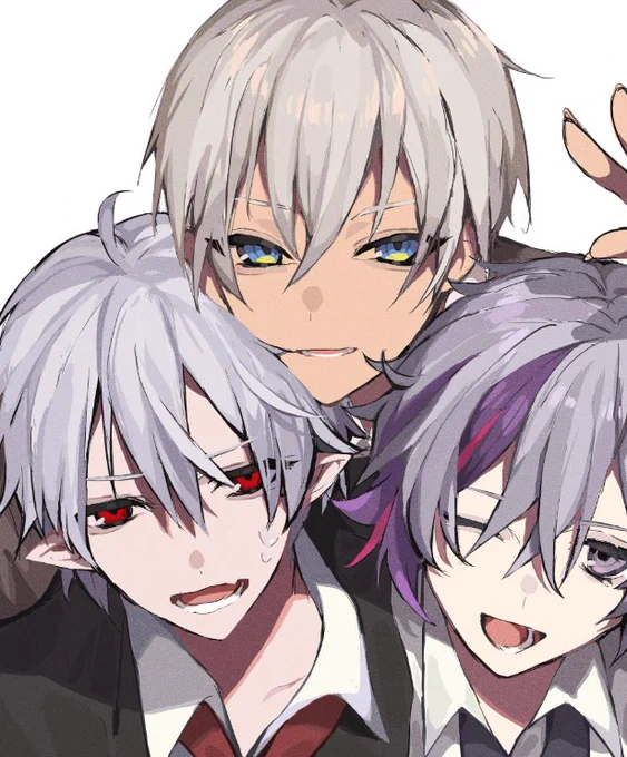 #KuzuArt #絵ブラヒム #絵スコート
この3人男子高校生感あって大好き 