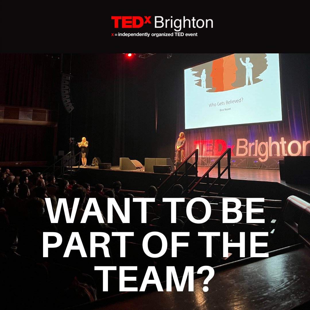 Did you know that #TEDxBrighton is put on by a dedicated team of volunteers?

We're looking for people to help with next year's event.

If this sounds like something you would be interested hearing more about, complete this short survey: form.typeform.com/to/VGmTyCp2