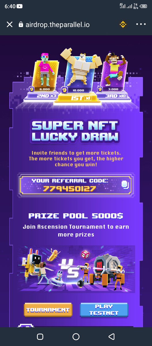 annoy_official's tweet photo. 💰Treasures unfold! #Ascension Box Airdrop is here!! It’s a catch💥
🎁 $5,000 NFTs
🎁 1,000,000 PS Tokens
🎁 500 Para-Arts copies 
Only 3 simple steps 👉 Join at:  
Code:-779450127
@theparallel_com
 #Ascension #AscensionTournament #PlayToEarn #NFTGiveaways https://t.co/iZ867J7g5H https://t.co/EK362YQSRO