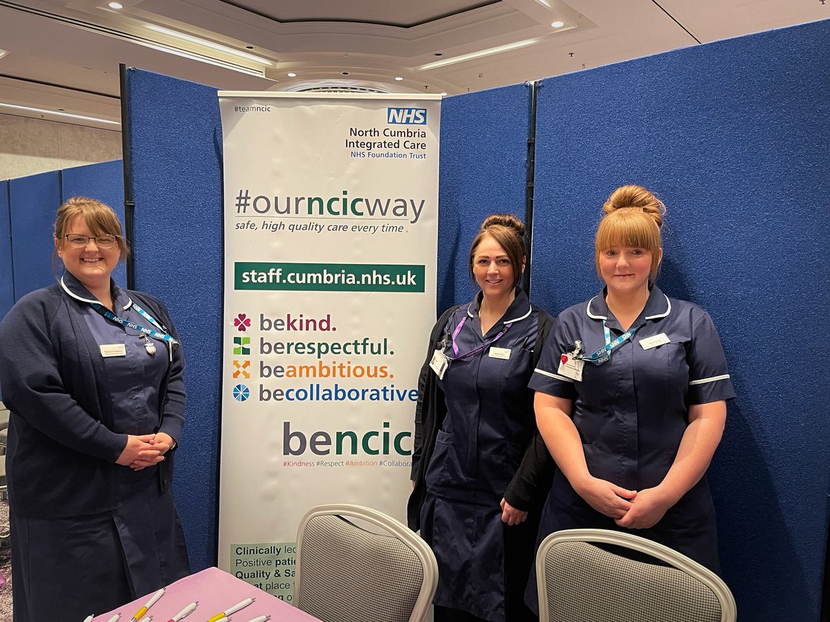 Very proud of <a href="/gem_k29/">Gemma Kerr RNA | DN | QN</a> <a href="/KylieAnneRiley/">Kylie Anne Riley</a> <a href="/rebeccasimpson1/">Rebecca Simpson BSc RNA/SPQDN/ QN</a> Representing <a href="/NCICNHS/">North Cumbria Integrated Care NHS Foundation Trust</a> at the jobs fair in Glasgow today. Goodluck with the recruitment today guys. Drop by and say hello 😀 #Districtnursing #nursejobs <a href="/HcJobFair/">Healthcare Job Fair</a>