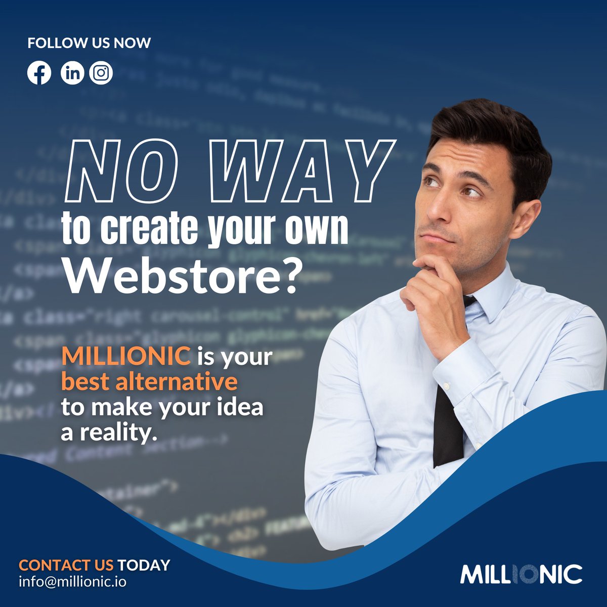 MillionicIO's tweet photo. Are you wondering where to get your website out of too many options? 
Say Hello to us TODAY to feel the difference 👋
info@millionic.io
https://t.co/962fFavker
#millionic #softwaredevelopment #softwaredevelopmentcompany #softwaredevelopmentexperts #DigitalTransformation #AI https://t.co/1hzfusfY0W