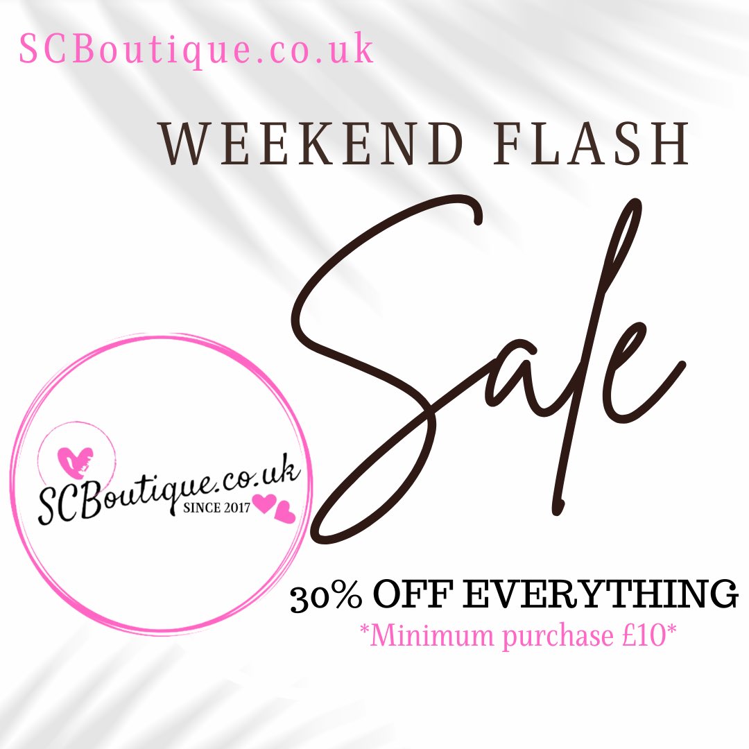 SCBoutique_uk's tweet photo. Eeekkkkk π Happy Shopping - ENDS SUNDAY 24th April π₯
Discount automatically applied π
#flashsale #sale #weekendflashsale #happyshopping #onlineboutique #supportsmallbusiness #onlineshopping #shopwithus #scboutiqueuk #scboutiqueukofficial π https://t.co/dG2tgJNmMH