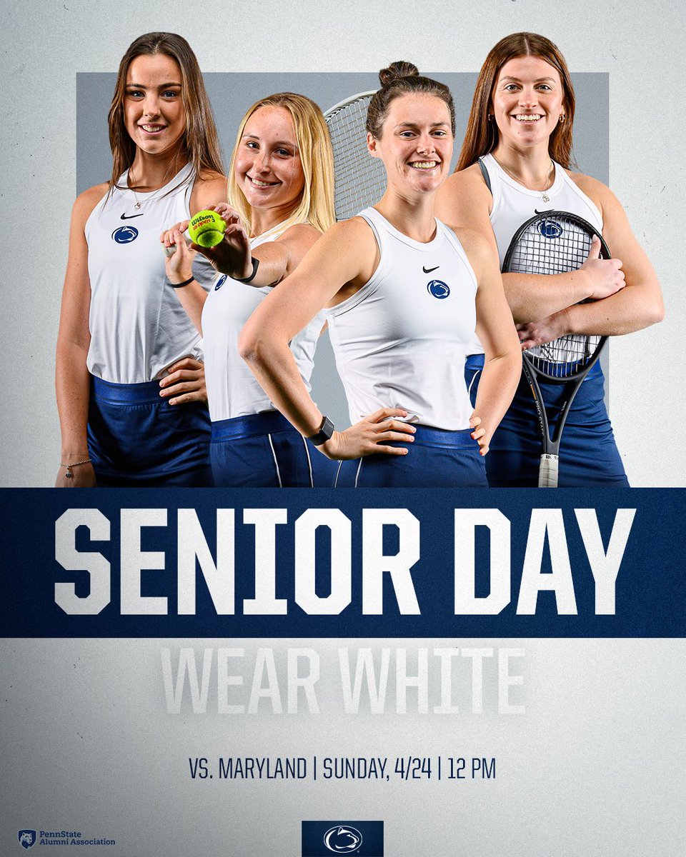pennstateWTEN's tweet photo. 1️⃣ more sleep till Senior Day! 
Come out and join us tomorrow morning to celebrate our seniors and take on Maryland! https://t.co/jTOB5VhrWB
