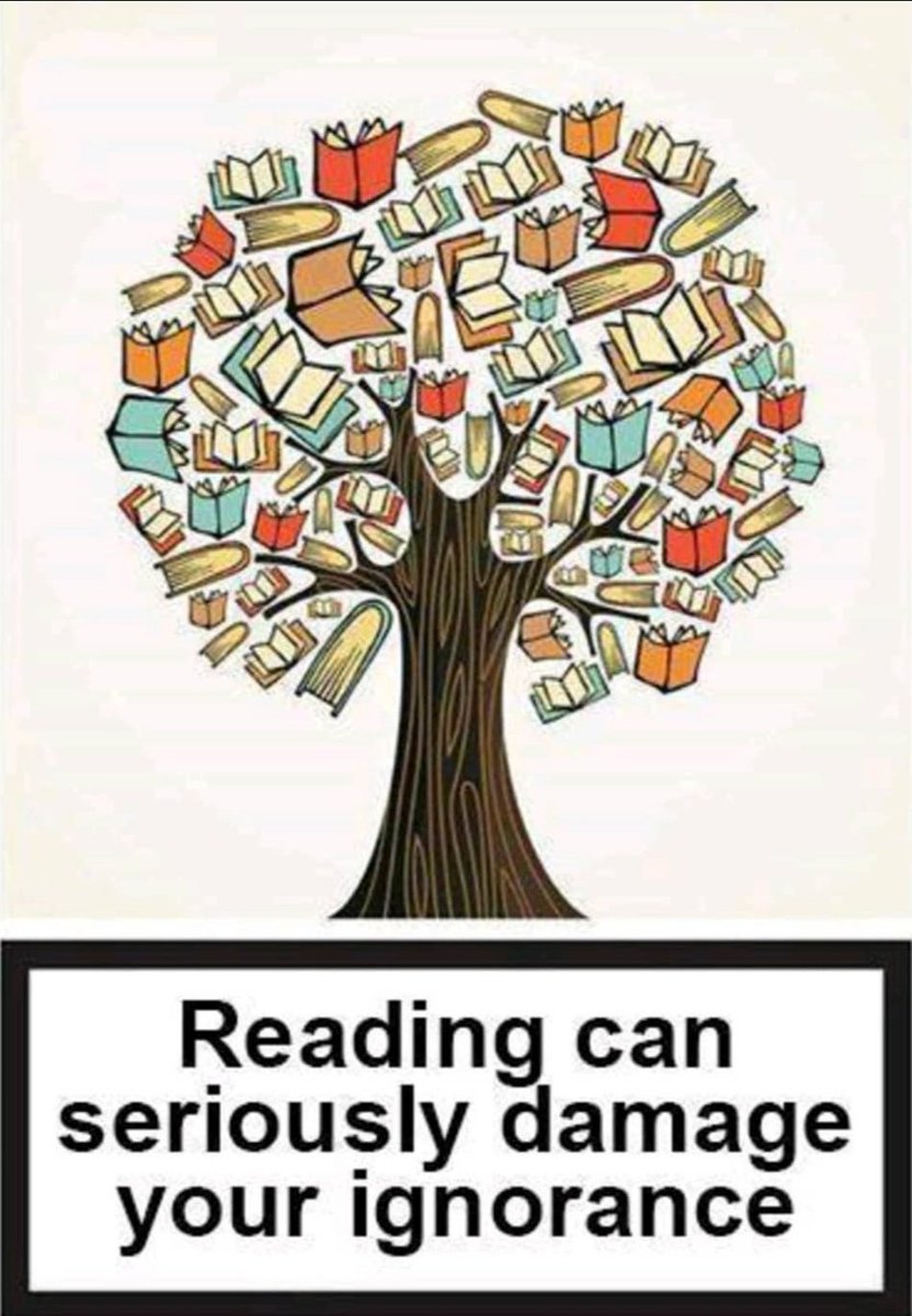 riddikulo's tweet photo. Leer puede perjudicar seriamente tu ignorancia. #FelizDíaDelLibro https://t.co/fFInI24Tk9