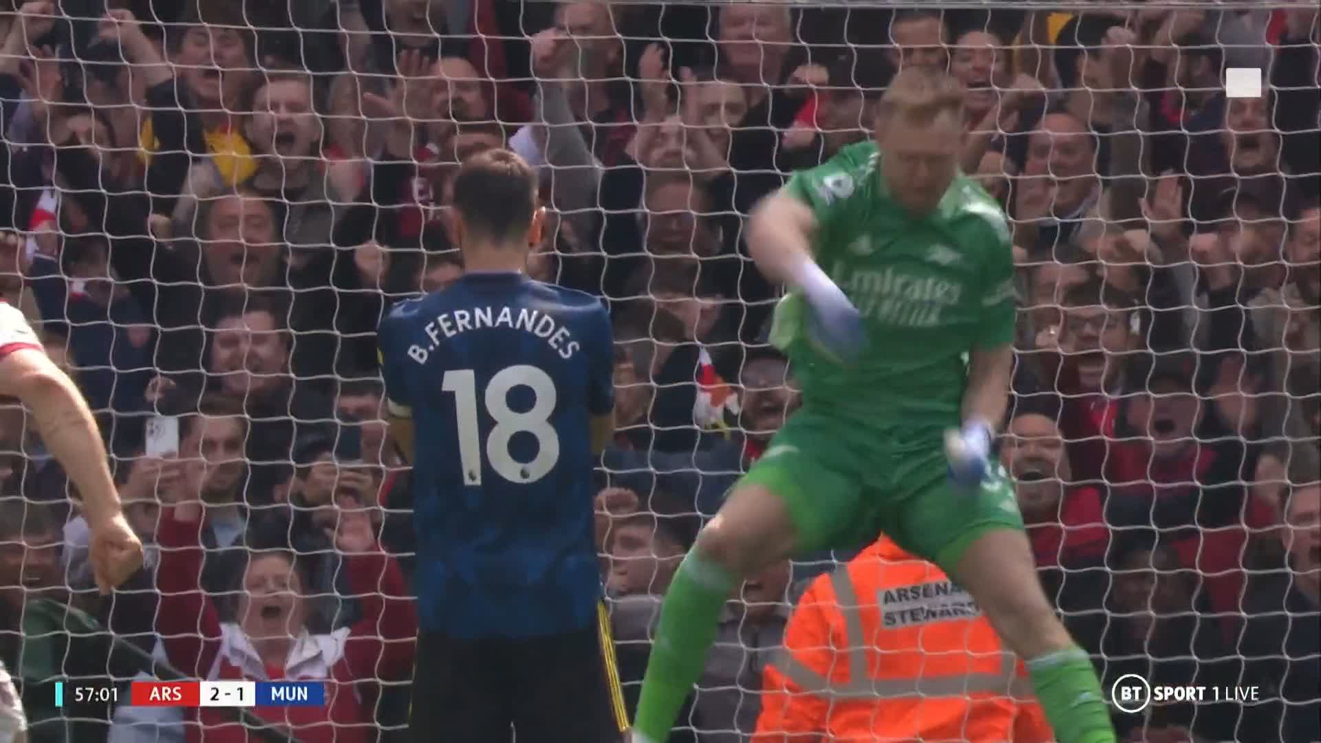 Football On Bt Sport When It Seems Like It Just Can T Get Worse For Man Utd Bruno Fernandes Misses From The Spot Was ron Ramsdale S Celebration Reminiscent Of A Certain