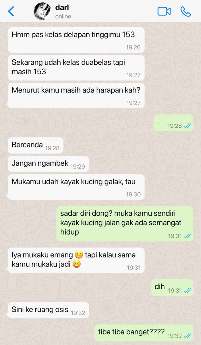sashaIogy's tweet photo. mikannie daily chat pas lagi pacaran https://t.co/qveZBZlPYh
