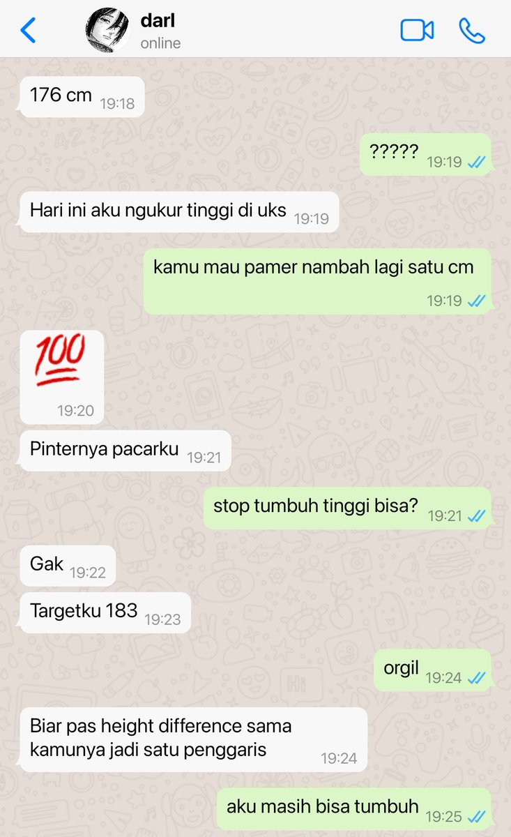 sashaIogy's tweet photo. mikannie daily chat pas lagi pacaran https://t.co/qveZBZlPYh