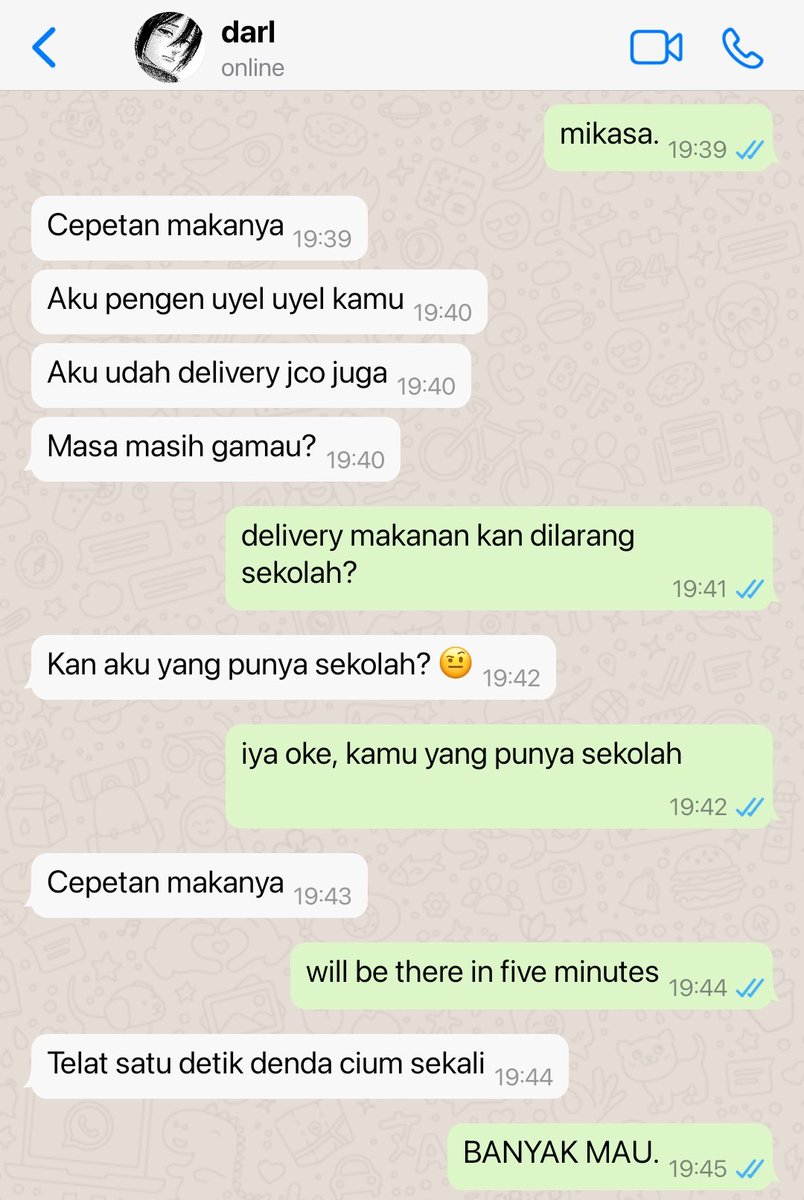 sashaIogy's tweet photo. mikannie daily chat pas lagi pacaran https://t.co/qveZBZlPYh
