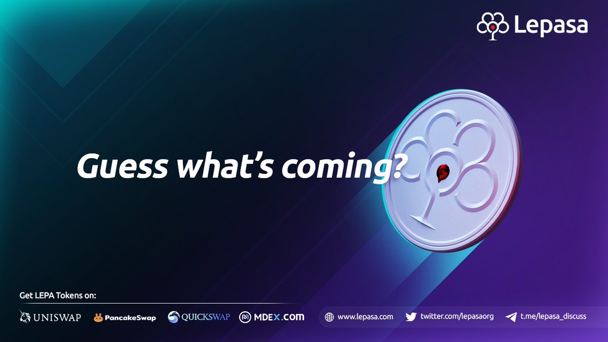 Guess🤔what's coming? 

Stay tuned...

#Metaverse #VirtuallyReal #LepasaNFT #Lepaverse #Lepasa #NFTProject #NFTCommunity #NotJustJPEGs #web3community