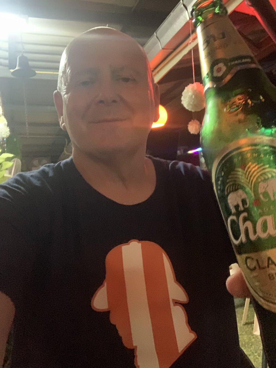J56Walsh's tweet photo. Anyway, back in the bars, #Humbled as much as I can be #Kanchanaburi #EasyBar @humblegentsnl apparently this a #Small size T-shirt #TrueToSize 🤣 https://t.co/8lHJBM19mJ