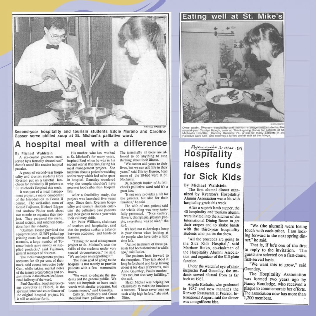 THEMTorontoMet's tweet photo. Looking through our history in the 80's, Ryers'Inn was established, the generous donations from hotel partners towards building a state-of-the-art training lab provided front office training, @RHAARyerson started & #HTMRyerson focuses on giving back! #HTMCelebrates70 #the80s https://t.co/JkS0oQHgsF
