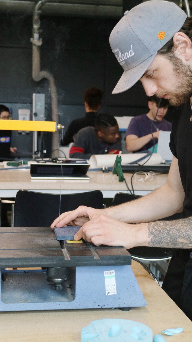 RavensbourneUK's tweet photo. It was great to collaborate with Product Design students from @esne_es over the last two days for our materials hack! 💡
 
Thank you to The Collective Agency for providing the materials to make this possible 🔥 
 
🔗Discover our Product Design degree here: https://t.co/5FfbNxkNHu https://t.co/19sN8tcEN2