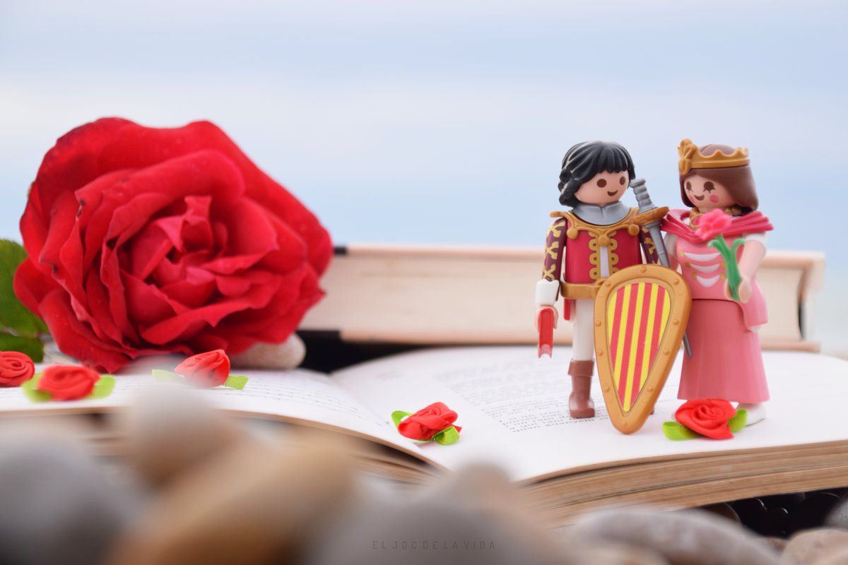 CristianBlo's tweet photo. 🌹📚 Omplim de roses i llibres aquest 23 d'abril i siguem tot el que vulguem ser, princeses amb armadures o cavallers enamorats de les roses!
🐉 Molt bona diada de Sant Jordi!
#SantJordi2022 #Princep #Princesa #Drac #Barcelona #UnSantJordiDiferent #Llibres #Roses #Playmobil https://t.co/9xd3fdiJ3V