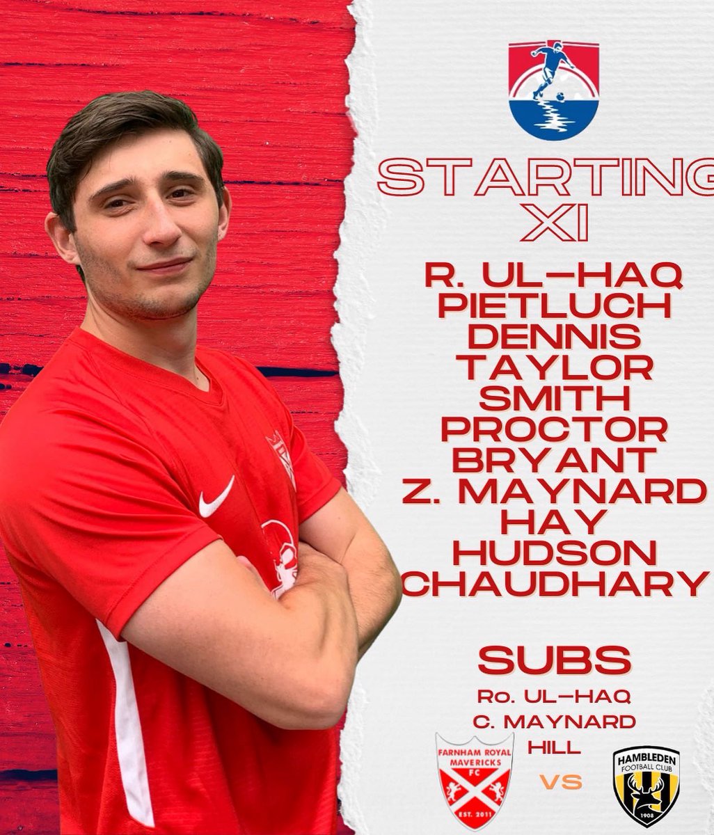 MATCHDAY |⚽️

We host <a href="/hambledenfc/">Hambleden FC</a> res in BTC Jnr Cup
Given a reprisal due to a clerical error in the last round &amp; now need to give everything to get to the final

We are #mavericksfc !

Huge thank you to <a href="/grantandstone/">Grant and Stone</a>  for their continued support

#local #grassrootsfootball