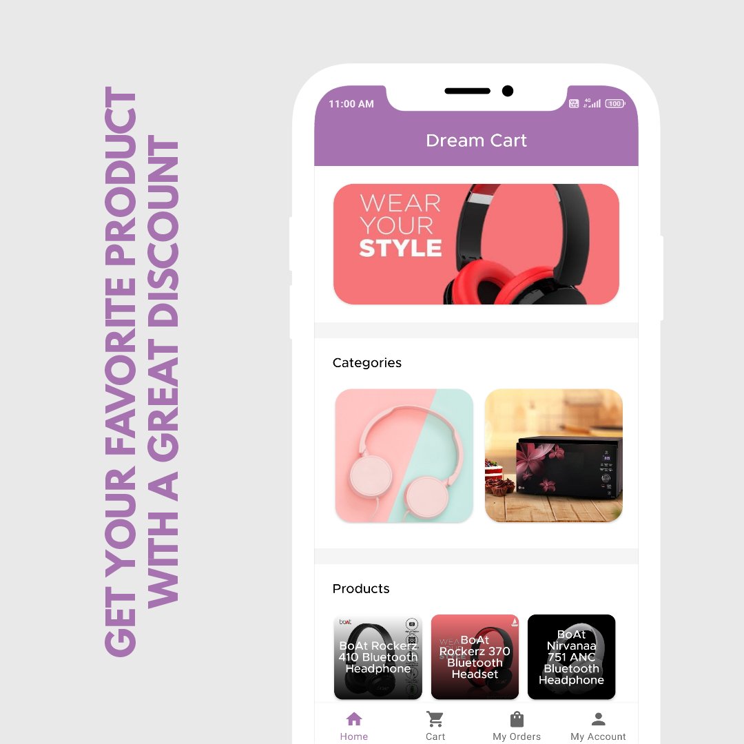 saneinfotech's tweet photo. Introducing "Dream Cart"
An App developed by us where you get products with great deals & discounts to save more money.
✦ Play Store link : https://t.co/WBEW1HPTmF
#appdevelopment #appdesign #dreamcartapp #dreamcart #saneinfotech https://t.co/jUeM4eyYAJ