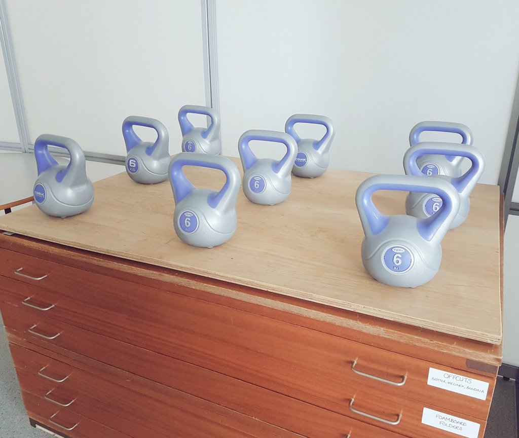Crannster's tweet photo. And while on the subject of weights, these kettlebells always get a laugh but honestly, they're so good, easy to use, diff weights & if you can get them from a supermarket, affordable delivery #conservationtip #toptips #pressing #flattening #conservation #paperconservation https://t.co/V4f9QCp994