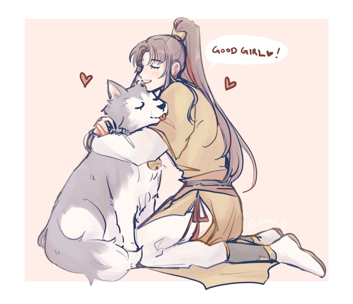 dalbit_0's tweet photo. a boy and his doggo #mdzs https://t.co/mmfO42dk3I