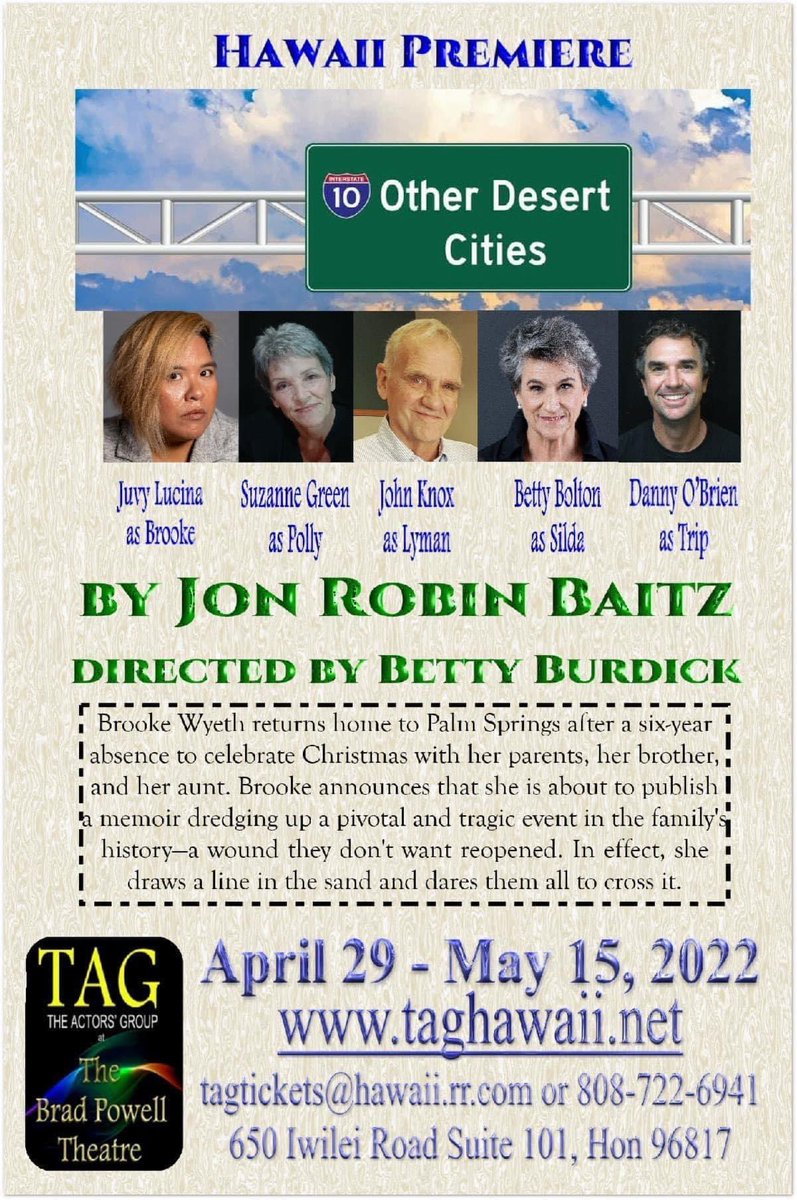 wheresjuvy's tweet photo. Holy moly, opening next week #otherdesertcities #taghawaii #theatre #jonrobinbaitz https://t.co/ytsxCQOfdt