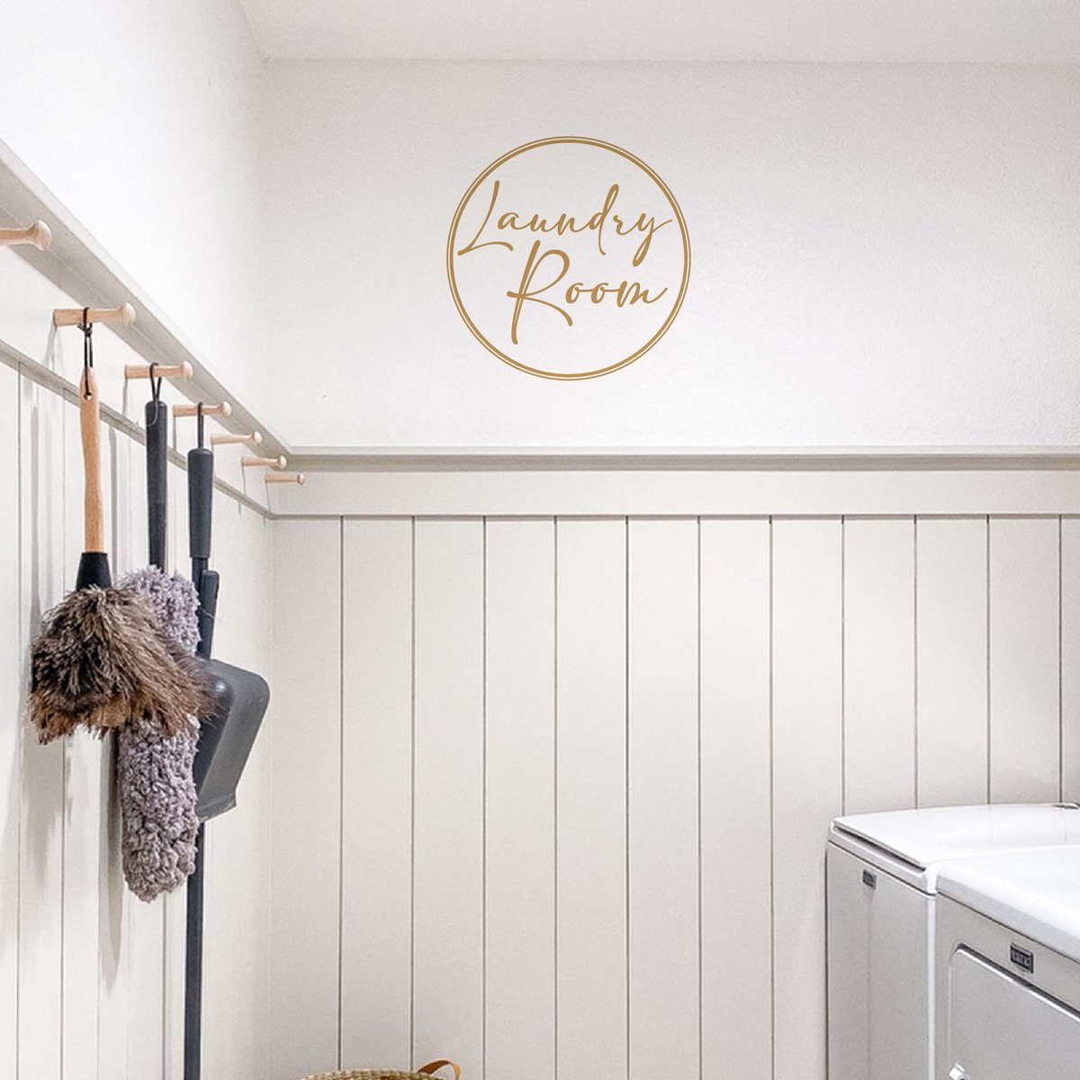 LondonDecal's tweet photo. Anybody else spend their Saturday morning cleaning!? 
If you're lucky enough to have a Laundry Room - why not brighten up the wall with this decal! 

#LondonDecal #Decals #Stickers #Vinyl #Love 
#Inspiration #Cleaning #Saturday #HomeDecor https://t.co/ydNuouiw5H