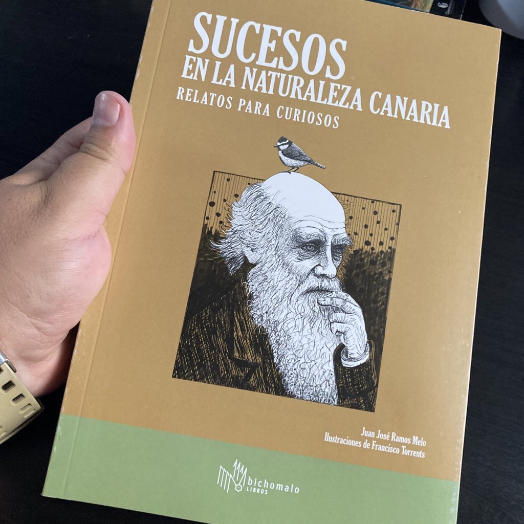 PDivulgativo's tweet photo. Y es que en #PD09 recomendamos un libro de nuestro próximo invitado, @JuanjoRamosEco. "Sucesos en la Naturaleza Canaria", una serie de relatos que nos llevan en un viaje biológico por las islas. La próxima semana hablaremos de él en profundidad! https://t.co/p9qcHeL6O5