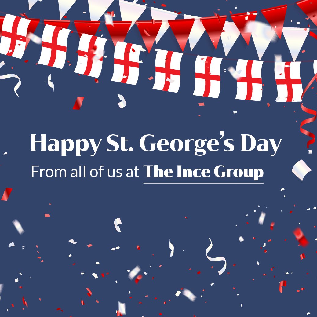 TheInceGroup's tweet photo. Happy St. George's Day, from all of us at The Ince Group. https://t.co/uo8NkiAcKr