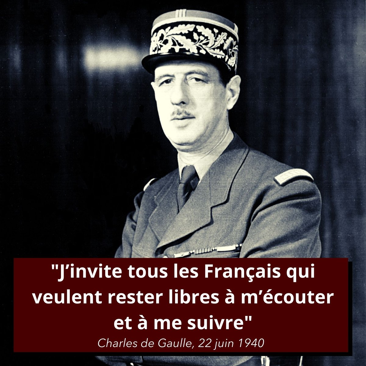 HistoCita's tweet photo. 🗓 22 juin 1940 : signature de l'armistice.
Le même jour, de Gaulle lance son appel "À tous les Français".
L'#armistice est signé à #Rethondes, savez-vous pourquoi ?
💬 Explications sur https://t.co/z8LpUOwOKl 

#WW2 #2GM #histoire #citations https://t.co/yhFFhXxIZI