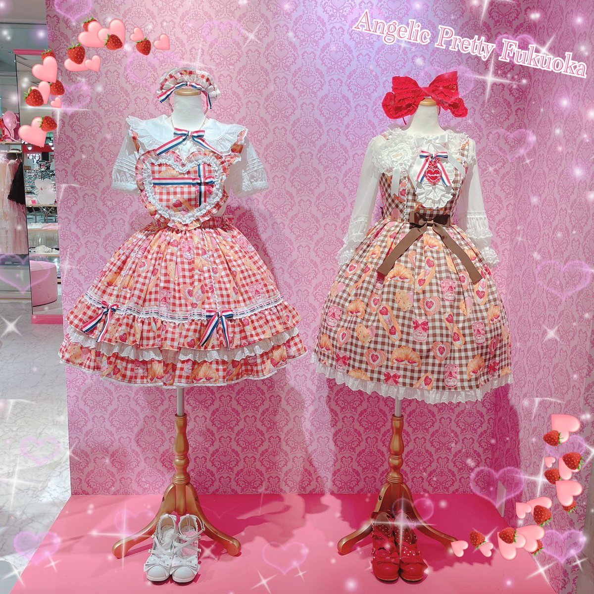 Angelic Pretty 物足りなかっ いちごBread Bakeryワンピース 23 Angelic Pretty 物足りなかっ いちごBread Bakeryワンピース 23