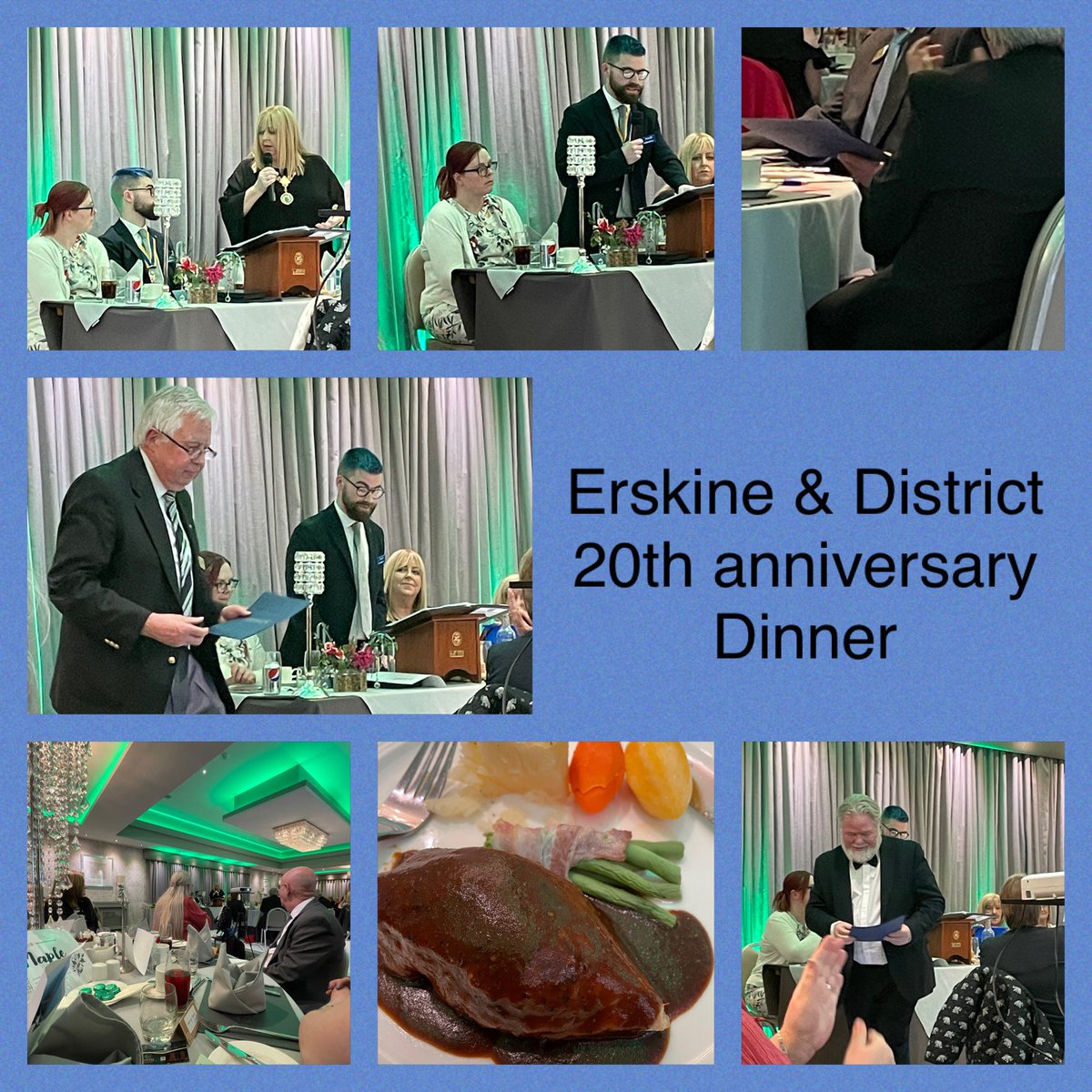 Erskine and District Rotary (@erskinerotary) on Twitter photo Thank you to all who made our 20th anniversary meal, such a wonderful evening 💜 <a href="/RenCouncil/">RenCouncil</a> @ProvostCameron <a href="/ewsrotary/">Rotary E-Club of the West of Scotland</a> <a href="/Rotary/">Rotary International</a> <a href="/glasgowrotaract/">Glasgow Rotaract</a> <a href="/RotaryGBI/">Rotary GB & Ireland</a> <a href="/Ingliston/">Ingliston</a> <a href="/salvationarmyuk/">The Salvation Army</a> #thankyou #Rotary #rotaract #goodmorning #SaturdayMorning #grateful #20thanniversary Thank you to all who made our 20th anniversary meal, such a wonderful evening 💜 <a href="/RenCouncil/">RenCouncil</a> @ProvostCameron <a href="/ewsrotary/">Rotary E-Club of the West of Scotland</a> <a href="/Rotary/">Rotary International</a> <a href="/glasgowrotaract/">Glasgow Rotaract</a> <a href="/RotaryGBI/">Rotary GB & Ireland</a> <a href="/Ingliston/">Ingliston</a> <a href="/salvationarmyuk/">The Salvation Army</a> #thankyou #Rotary #rotaract #goodmorning #SaturdayMorning #grateful #20thanniversary