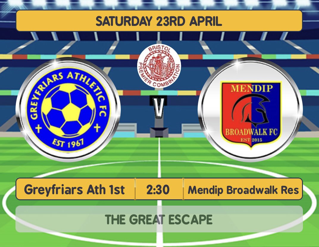 MendipReserves's tweet image. Last away game of the season today away to @greyfriarsafc hoping to keep our survival hopes alive, big day for the club with our first team hosting the league leaders, get along and support if you can bar is open #thegreatescape #onefinalpush