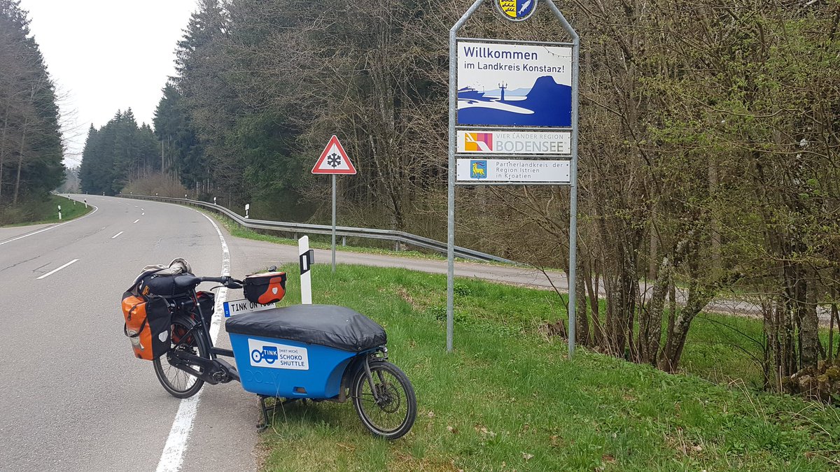 Zurück im Heimat-Landkreis Konstanz. #Schokofahrt-Endspurt