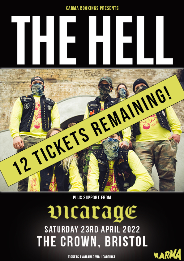 12 tickets remaining for <a href="/thehellyoudick/">T H E  H E L L</a> tonight in Bristol!

hdfst.uk/E71397