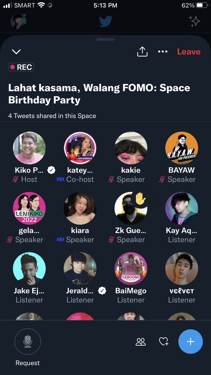 IamRatedKay's tweet photo. Sa mga team Bahay kakampinks! Kinig tayo now sa space with senator @kikopangilinan and @unoemilio!!
#IpanaloNa10ParaSaLahat
#LeniKikoAllTheWay
#AngatBuhayLahat
#PasayIsPink
#LetLeniLead2022
#MANILAisPink
#volunteers #TrueColors
#AngInet ππ―ππ»π·πΈ https://t.co/w1sjCPkZin