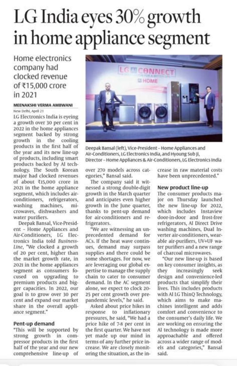 Growth stories
#LGIndia