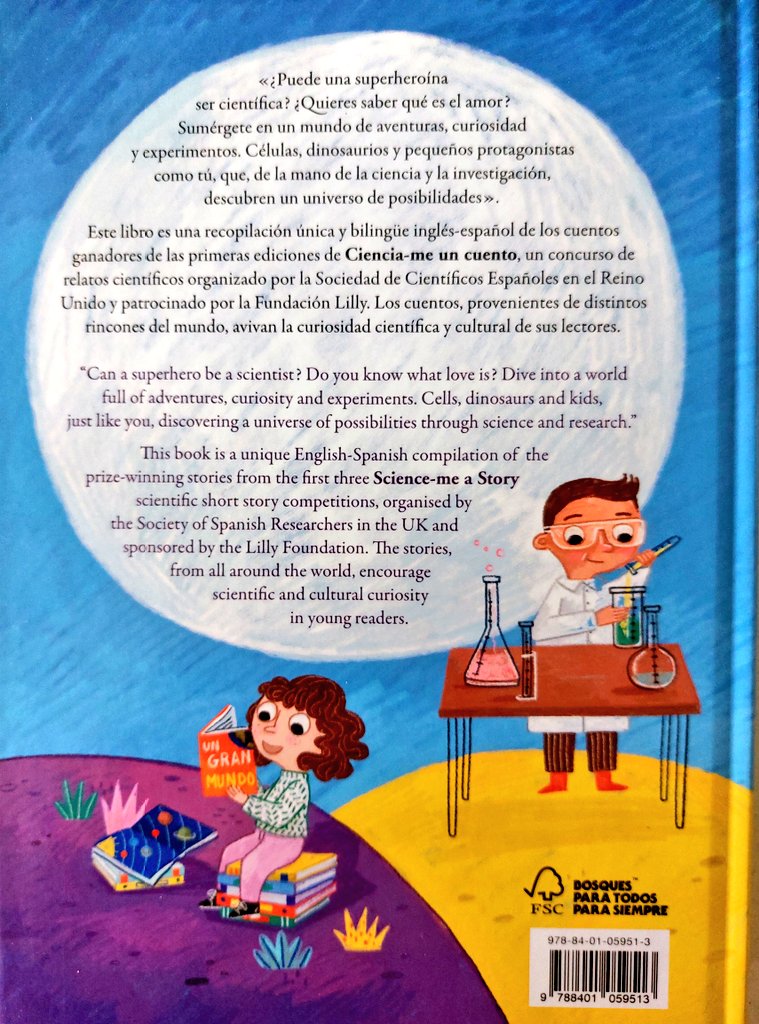 CGEspManchester's tweet photo. 🔬📚👧🏽¿Y si la semilla de un gran avance del futuro fuera una de estas pequeñas historias al despertar hoy la curiosidad científica en nuestros niños?🍏 #Cienciameuncuento #DíaDelLibro
¡Enhorabuena @ComunidadCeru
por este fantástico libro 🇬🇧🇪🇸bilingüe y preciosamente ilustrado! https://t.co/EXX9SxHma6