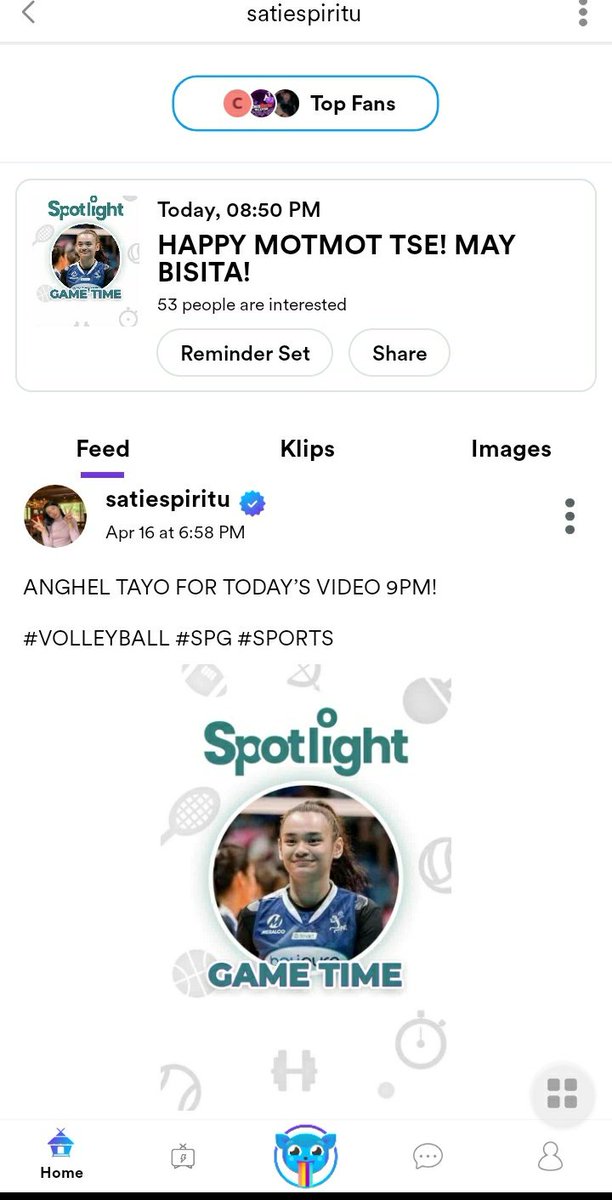 ZiaAtienzaa's tweet photo. SET YOUR REMINDER! MOTMOT STREAM WITH SATI ESPIRITU AND HER SPECIAL GUEST💙

#volleyball
#SPG
#sports https://t.co/nsAP34GUw7