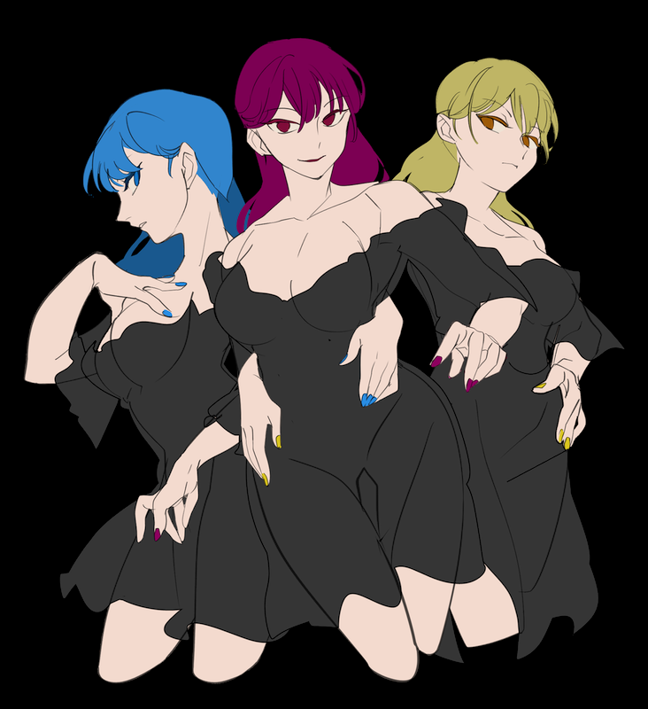 ヘカーティア・ラピスラズリ 「3身 」|茶丸九のイラスト