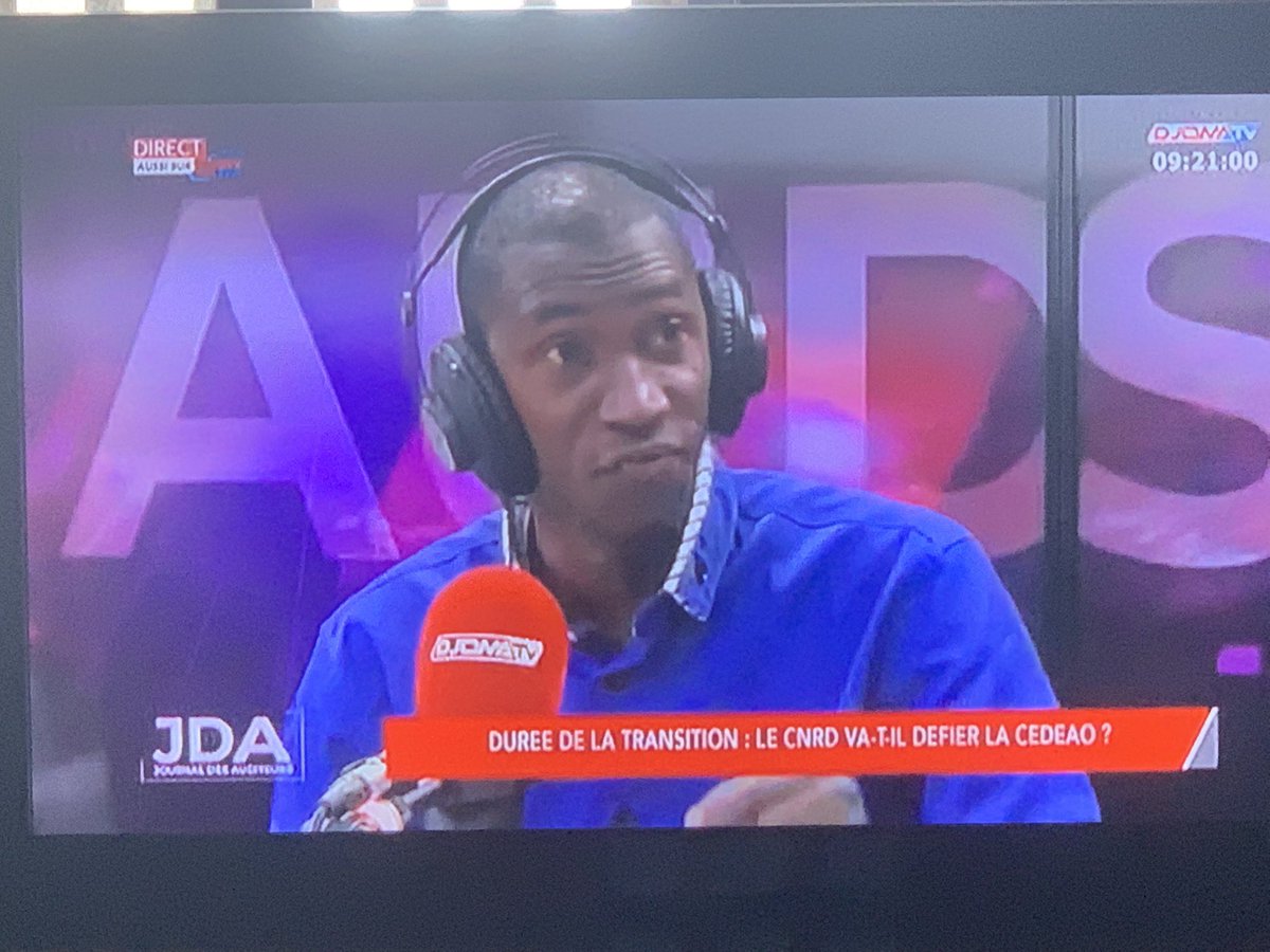 FodBALDE2's tweet photo. #Guinée | Yaya TILLAVO de l’@ufdglive s’interroge « pourquoi ce coup d’état ? »
Source : JDA - @DjomaMedia
#TL224
#Kibaro https://t.co/SAQgb44qvE