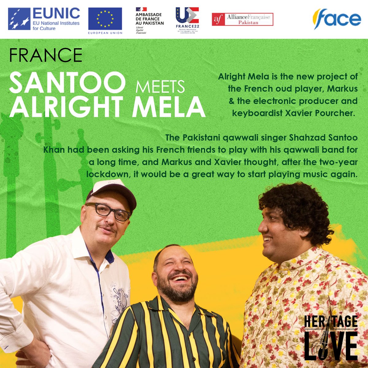 faceinpakistan's tweet photo. Say salut to "Santoo meets Alright Mela".

#Facepakistan #Heritagelive https://t.co/hhrmH23jEF
