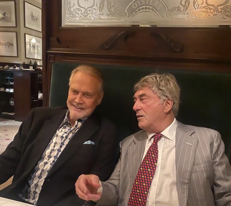 Happy Birthday to my friend Lee Majors - here we are having dinner in London last year 