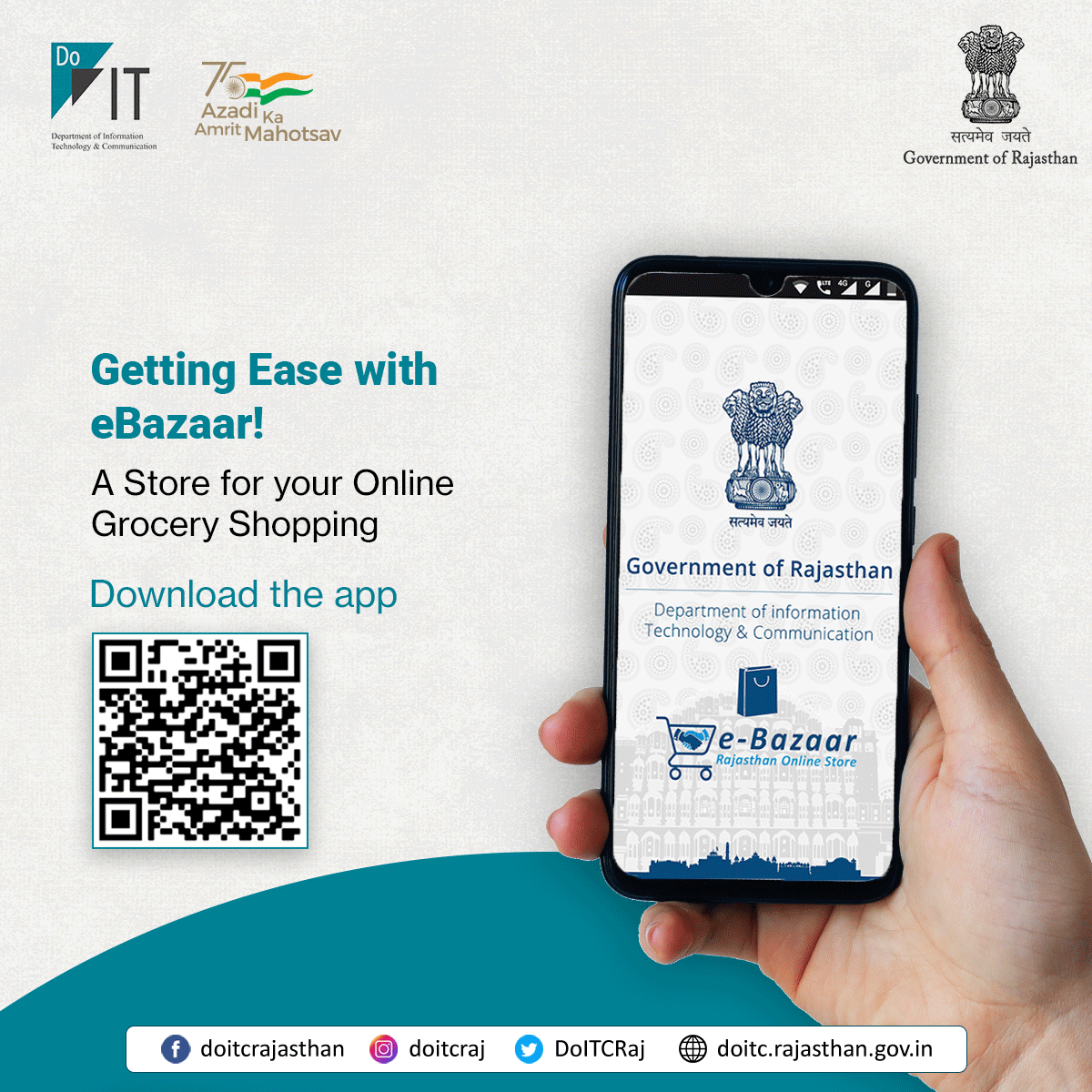 DoITCRaj's tweet photo. Planning to do grocery shopping?
Download the e-bazaar app now to embellish your kitchen with high-quality groceries.
👉For more visit, https://t.co/TVEmZL0yb8
#eBazaar https://t.co/bR4TEbCMln