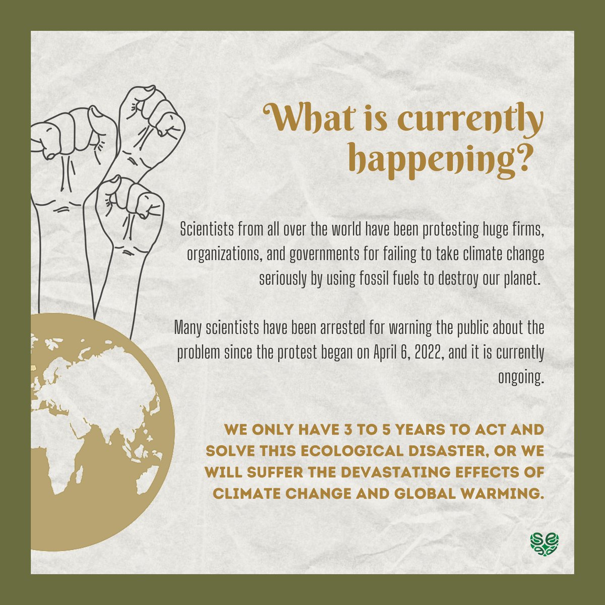project_seed_ph's tweet photo. ‼️ATTENTION SEEDLINGS ‼️

After celebrating Earth day yesterday, it is just right to honor our planet for the wonders and habitat she has provided us. 

Scientists have been arrested for warning the public about climate change. https://t.co/poTRhJR95W