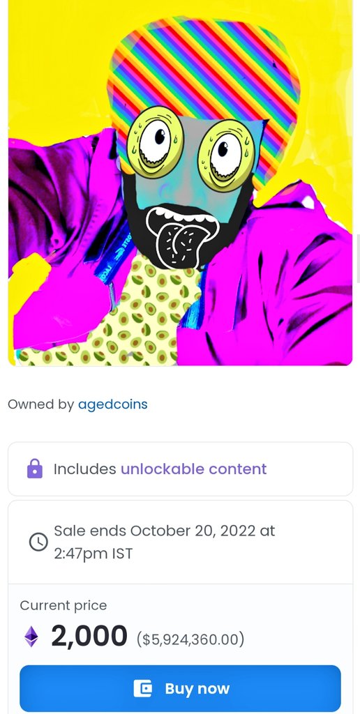 Agedcoins's tweet photo. #Nft
#Mostexpensivenft #2000eth
#NFTCommunity #NFTs #MetaverseNFT #NEARnft #cryptocurrency #meta https://t.co/ZY2Qx5DpHz https://t.co/JWo2162ztM
