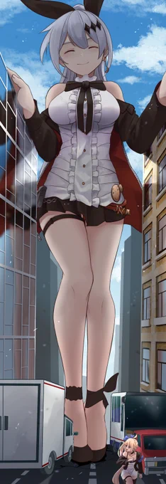 Five-seveN and FAL

Private artist 
#girlsfrontline #少女前線 #巨大娘 #giantess #소녀전선 #ドルフロ 