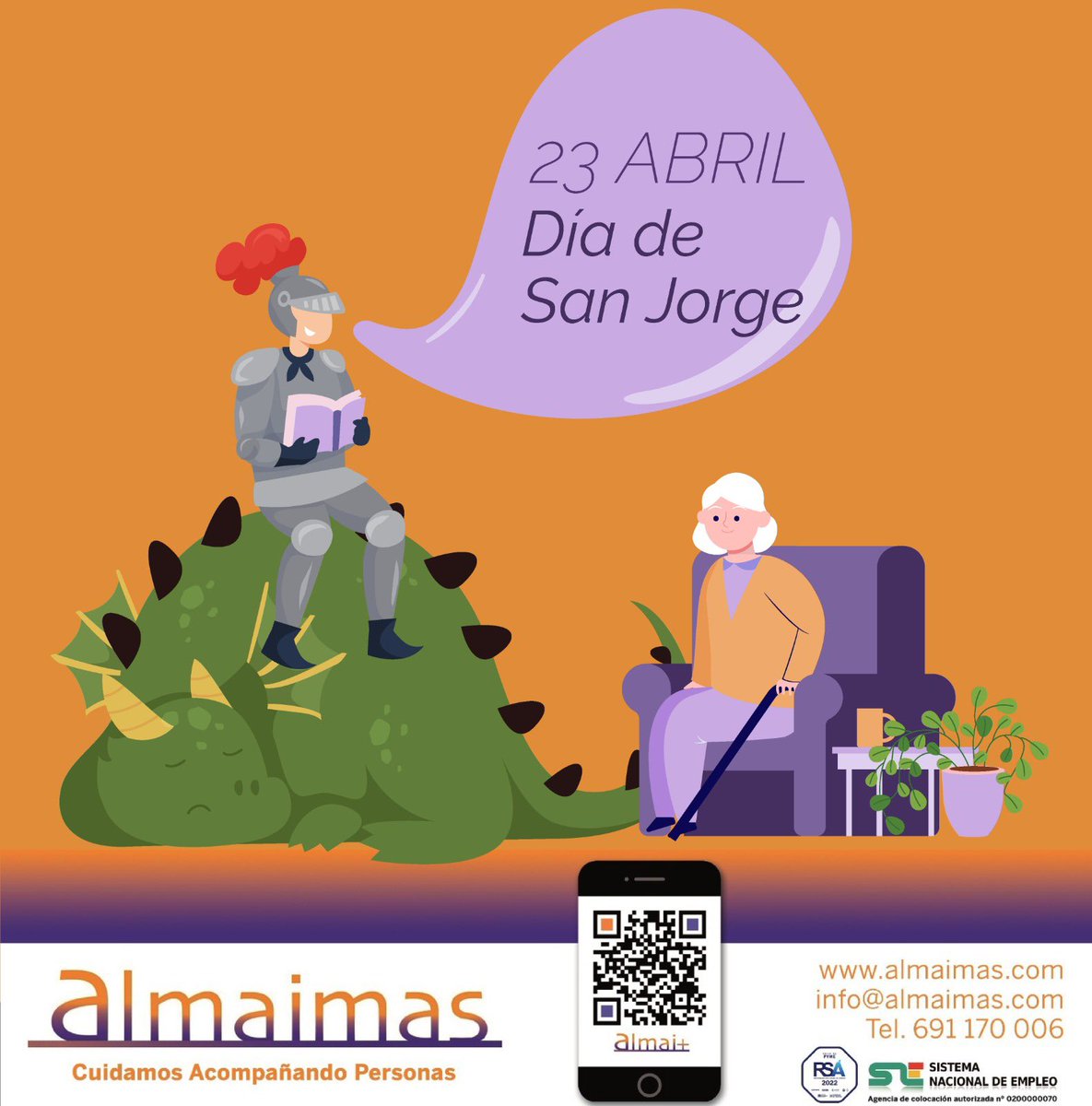 ¡Feliz día de San Jorge a todos! 🧡💜
