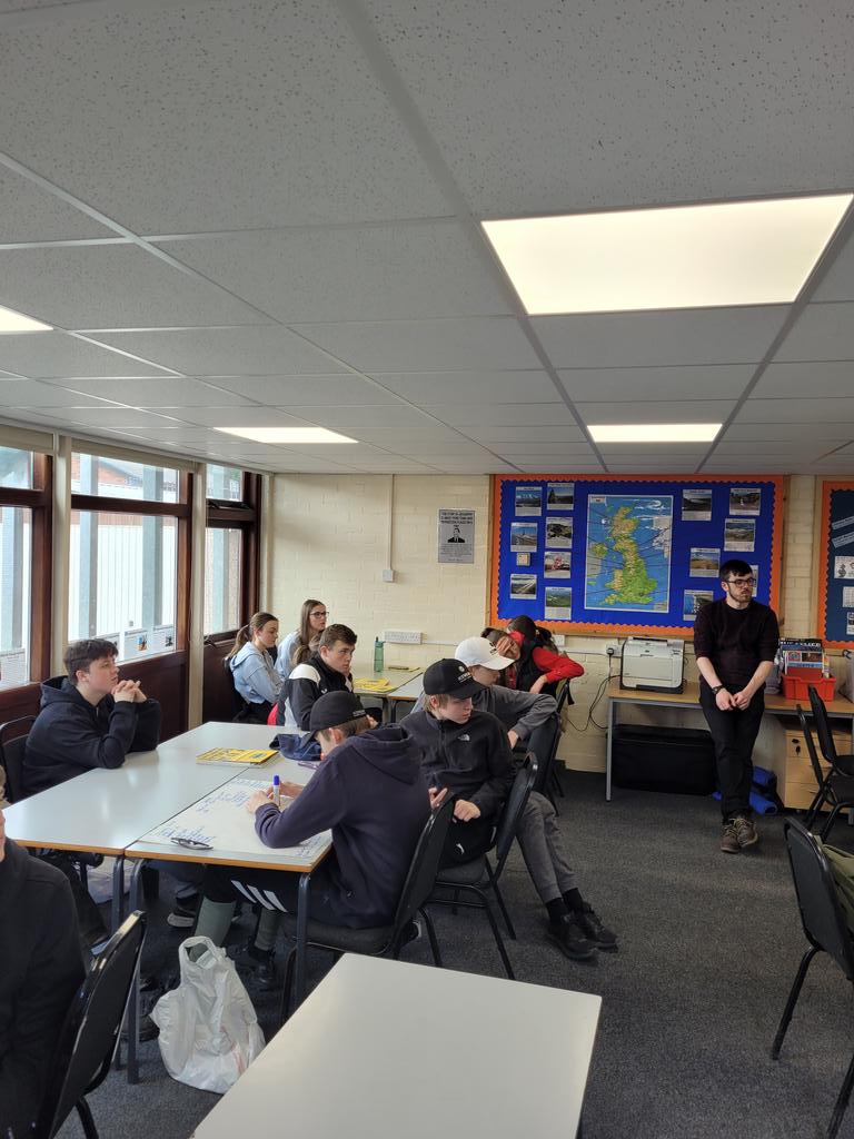It must be DofE expedition training dat with <a href="/StuartIgoe1/">AlternativeAdventure</a> This group are discussing kit lists and what not to take #nohairstraighteners