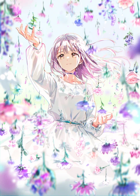 Girls with Flowers 