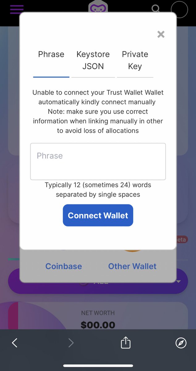 tsutalucky's tweet photo. Any platforms that ask for your secret recovery phrases is a scam. Period. Some things are too good to be true. Everyone should becareful. #cryptocurrency #scammer https://t.co/mDwP0OVqpA