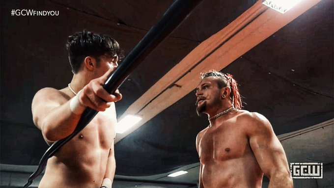 global_catch's tweet photo. [Review] @GCWrestling_ #GCWFindYou:

- @_BlakeChristian bat @EndseekerLeon 
- @alexcolon0139  bat @Tony_Deppen 
- @nickwayne21 bat @AlexZayneSauce 
- The Second Gear Crew battent  Big Starkz Brand https://t.co/nA8PUYeyNO