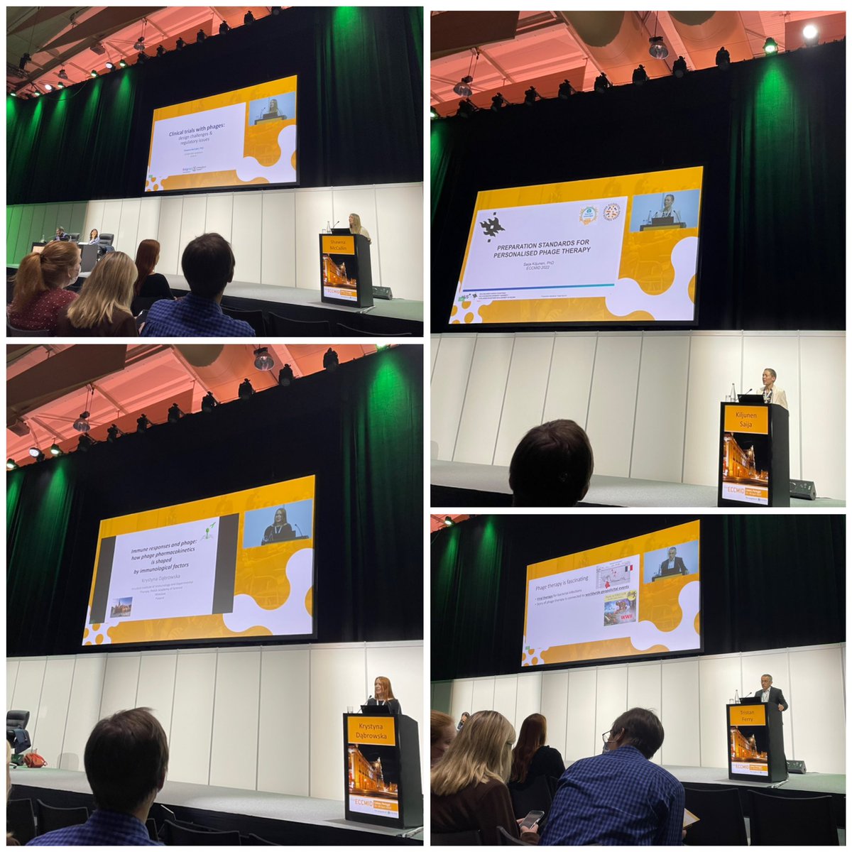 New insights on #phages! Great talks by Dr. Saija Kiljunen, Dr. Krystyna Dabrowska @PhageForward & @FerryLyon. #ECCMID2022